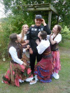 Pirates daughters with policeman